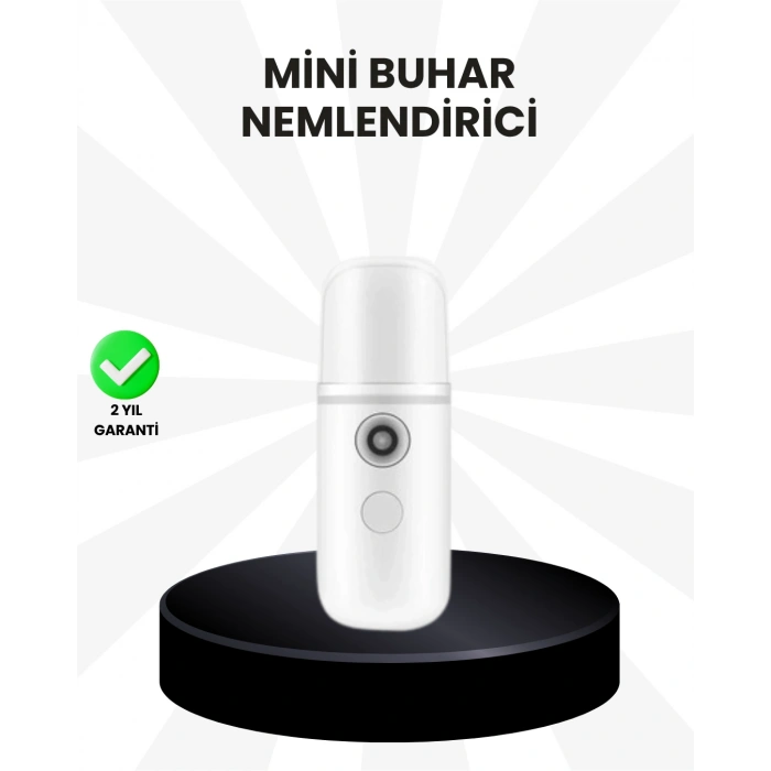 Nevamel® Kablosuz Şarjlı Mini Buhar Nemlendirici – Cilt ve Ortam İçin Taşınabilir Akıllı Cihaz