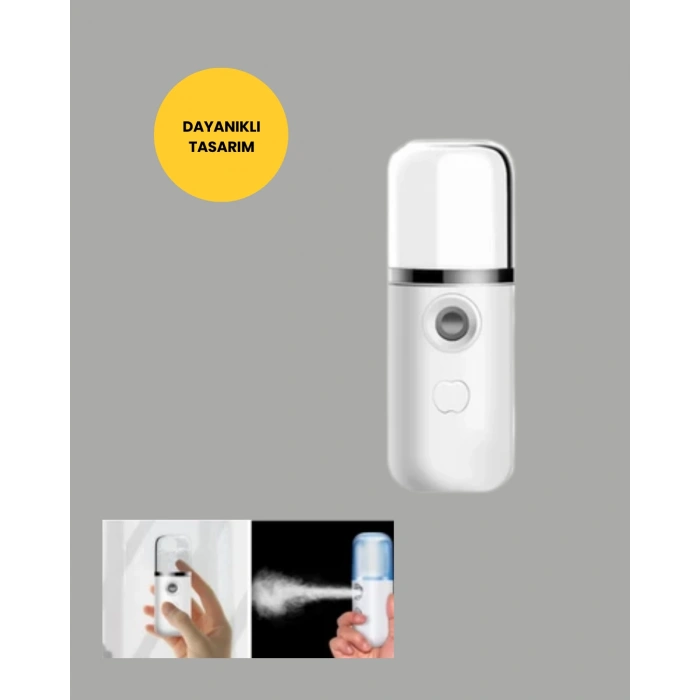 Nevamel® Kablosuz Şarjlı Mini Buhar Nemlendirici – Cilt ve Ortam İçin Taşınabilir Akıllı Cihaz