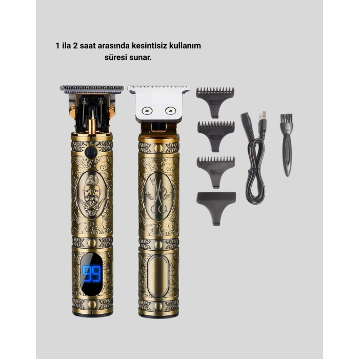 Nevamel Kablosuz Şarjlı Profesyonel Tıraş Makinesi – 1800 mAh Lityum Pil