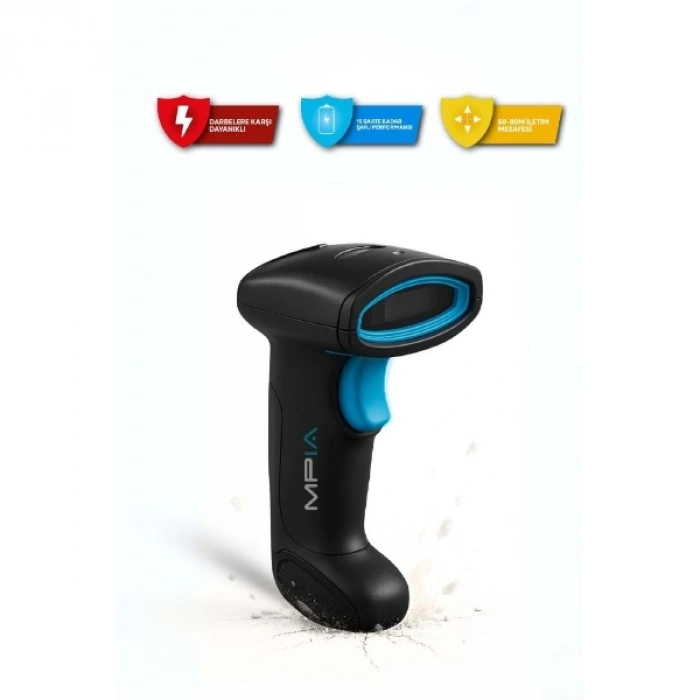 Nevamel Kablosuz Standlı 1D/2D Barkod & Karekod Okuyucu