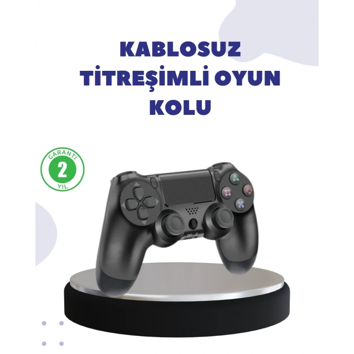 Nevamel® Kablosuz Titreşimli Oyun Kolu – Yüksek Hassasiyetli Analog Kontrol ve Ergonomik Tutma