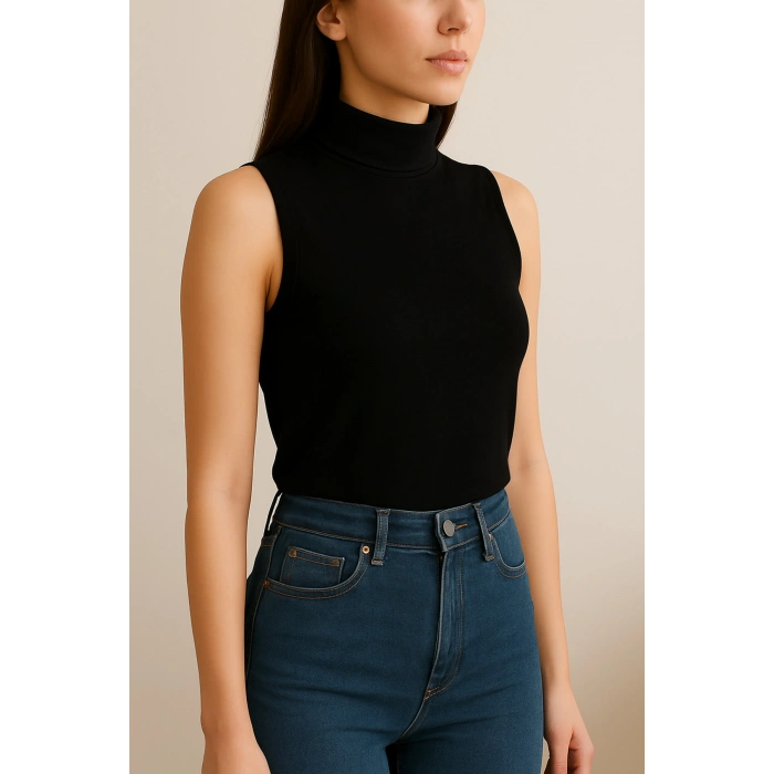 Nevamel Kadın Kolsuz Body-(17952)