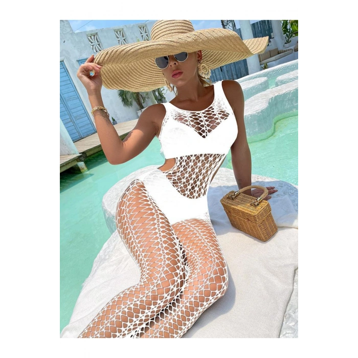 Nevamel® Kadın Seksi Fantazi File Çorabı Utra Esnek Büyük Beden Uygun