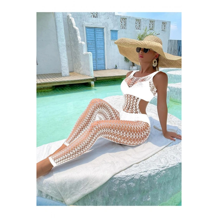 Nevamel® Kadın Seksi Fantazi File Çorabı Utra Esnek Büyük Beden Uygun