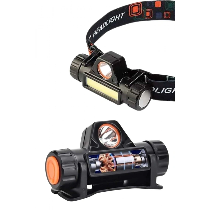 Nevamel Kafa Lambası Çalışma Işığı Kafa Feneri Şarjlı Mıknatıslı Fenerli