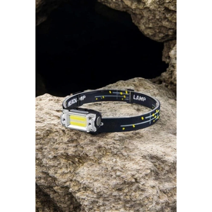 Nevamel Kafa Lambası El Fenerli Kamp Lambası USB Şarjlı Esnek Lamba