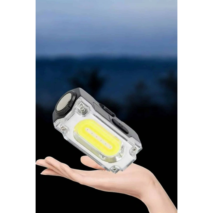 Nevamel Kafa Lambası El Fenerli Kamp Lambası USB Şarjlı Esnek Lamba