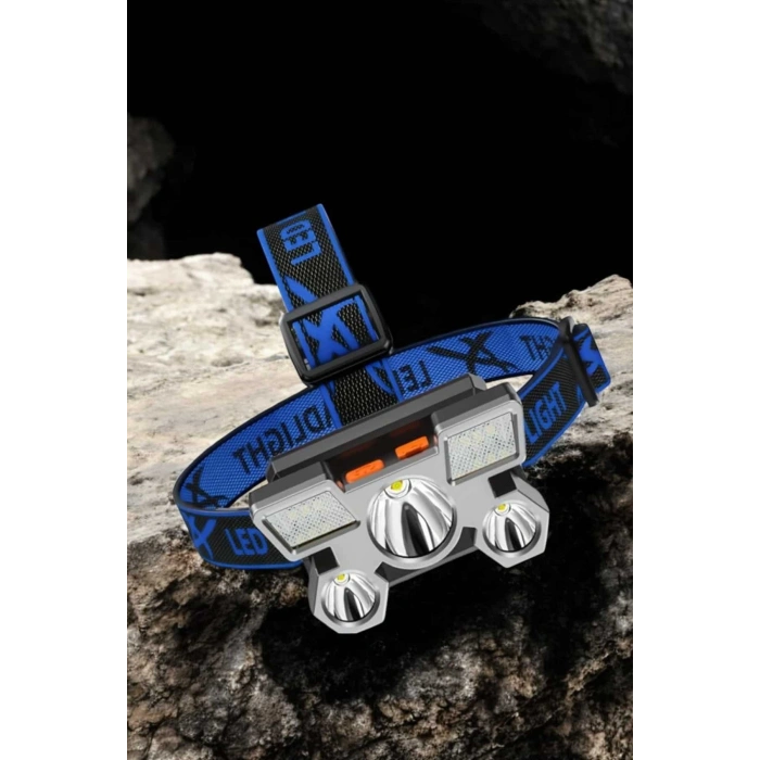 Nevamel Kafa Lambası Hafif ve Esnek Çift Anahtarlı Far Led Işık