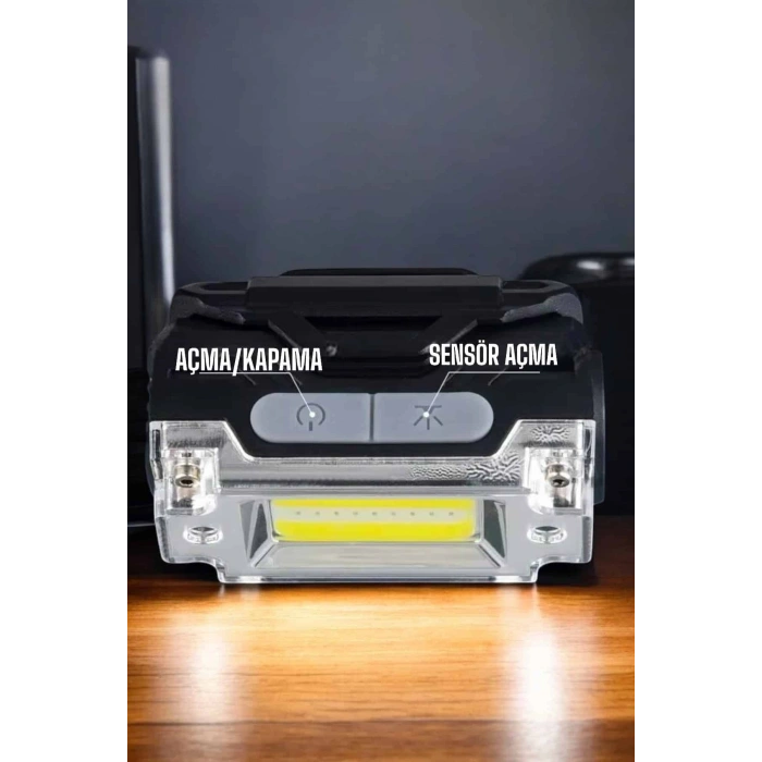 Nevamel Kafa Lambası Kamp Feneri Balıkçı Feneri Başlıklı Suya Dayanıklı