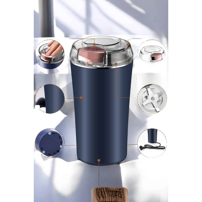 Nevamel Kahve Ve Baharat Öğütücü Dayanıklı Paslanmaz Çelik Kolay Kullanım