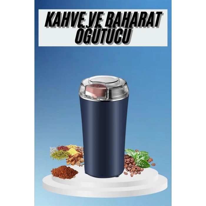 Nevamel Kahve ve Baharat Öğütücü Kolay Temizlenebilir Paslanmaz Çelik Taşınabilir