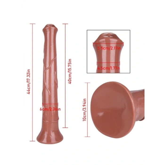 Nevamel® Kahverengi 44 Cm At Dildo Model No:1062 (Kod:1062)