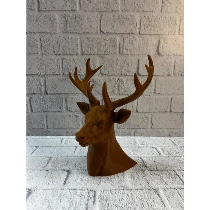 Nevamel® Kahverengi Geyik Biblo 23 cm Dekoratif Şık Tasarım