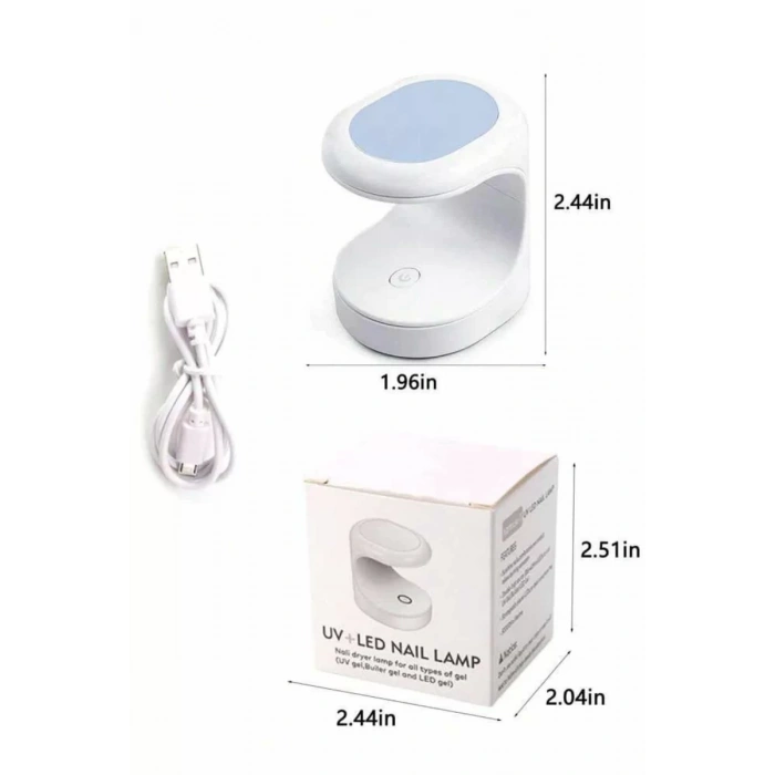 Nevamel® Kalıcı Oje Kurutucu UV Led Teknolojisi Taşınabilir Mini Tırnak Kurutucu Yeni Nesil