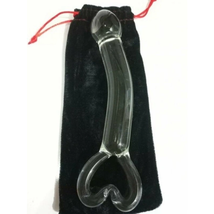 Nevamel® Kalp Detaylı Cam Dildo