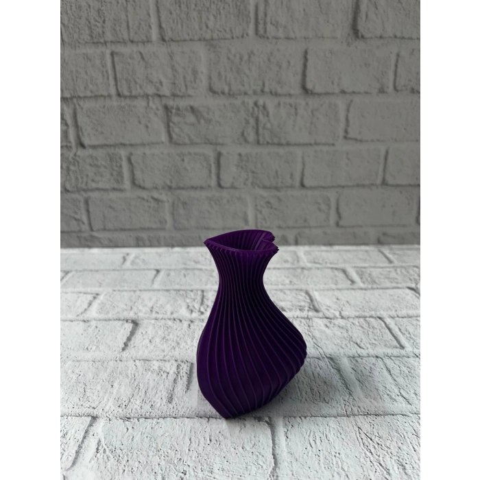 Nevamel® Kalpli Mor Mini Vazo 5 cm Dekoratif Masa Üstü Aksesuar