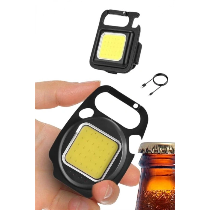 Nevamel Kamp Çadır Lambası Şarjlı El Feneri Işıldak Anahtarlık Mini Mıknatıslı