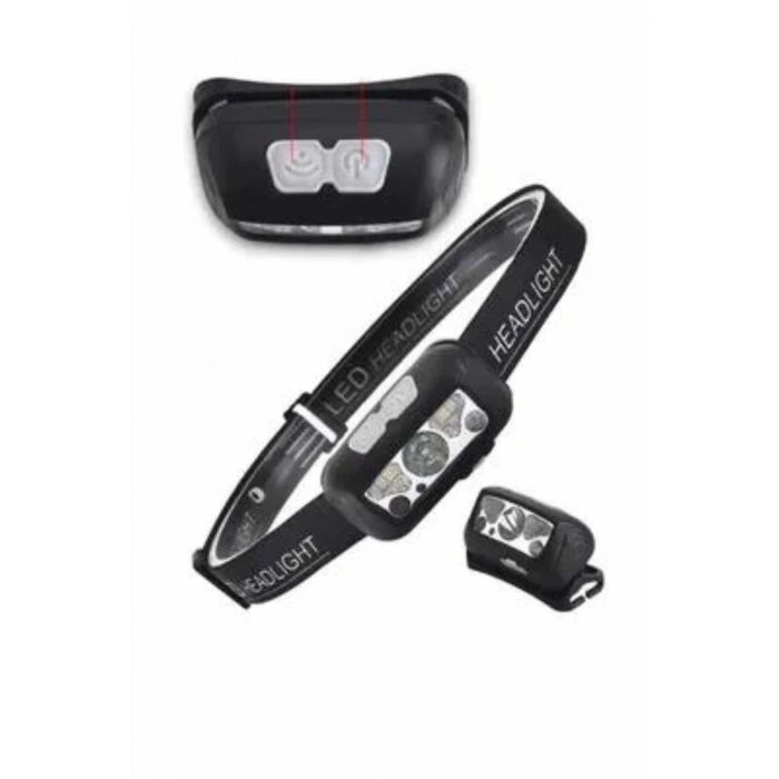 Nevamel Kamp Lambası Kafa Feneri Kafa Lambası Ayarlanabilir Sensörlü Şarjlı