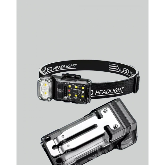 Nevamel® Kamp ve Outdoor İçin LED Far 10 Saat Pil Sensörlü Manyetik