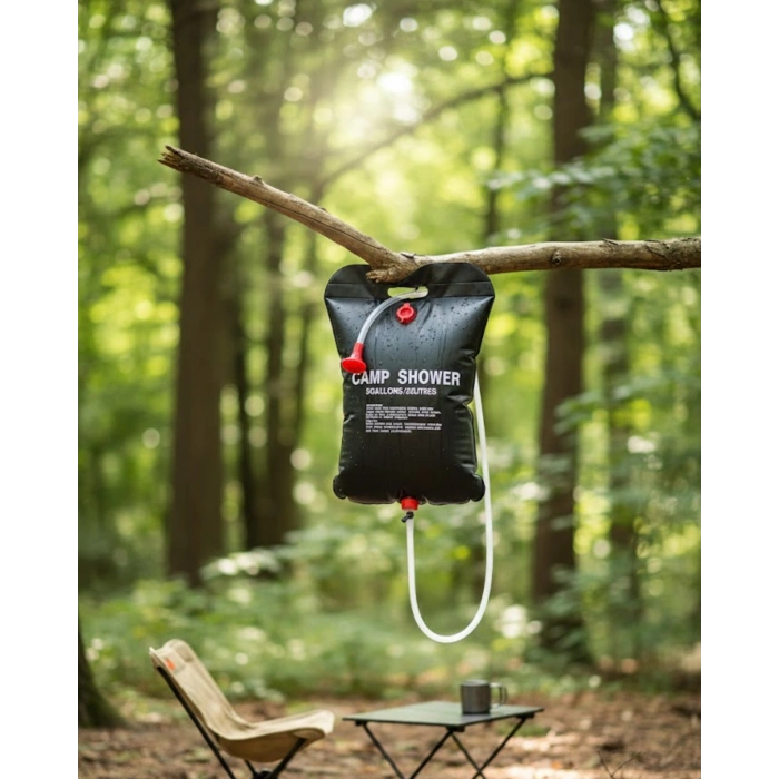 Nevamel® Kamp ve Plaj İçin Solar Duş 20 Litre Su Kapasiteli Portatif Duş Çantası