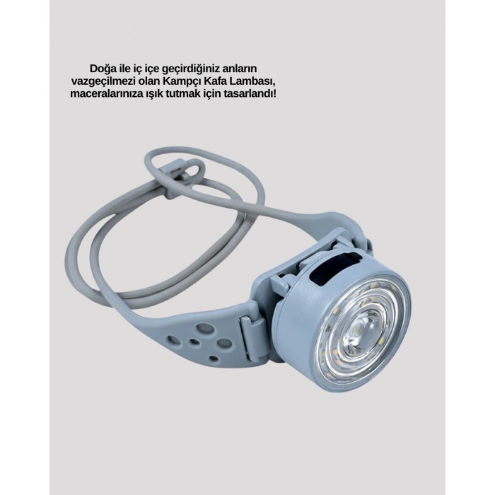 Nevamel® Kampçı Kafa Lambası Su Geçirmez Çok Modlu LED