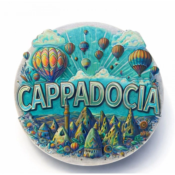 Nevamel® Kapadokya Temalı Silikon Buzdolabı Magneti Model 6