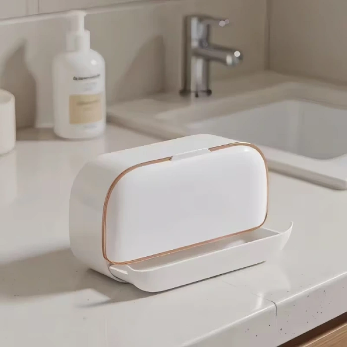 Nevamel Kapaklı Ve Drenaj Bölmeli Duvara Monte Sabunluk