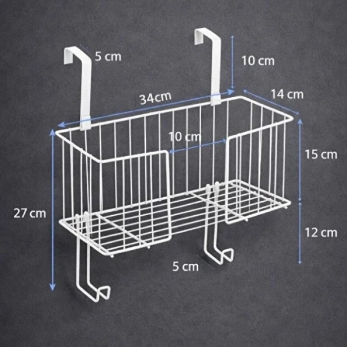 Nevamel® Kapı Arkası Ütü ve Ütü Masası Askısı Organizer