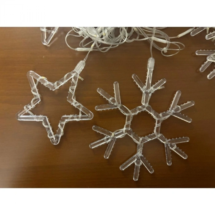 Nevamel Kar Tanesi Perde LED