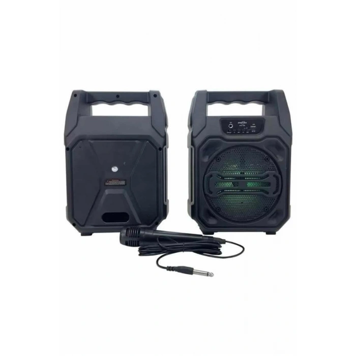 Nevamel Karaoke Mikrofonlu Fm Radyolu Bluetooth Hoparlör Yüksek Ses Kaliteli