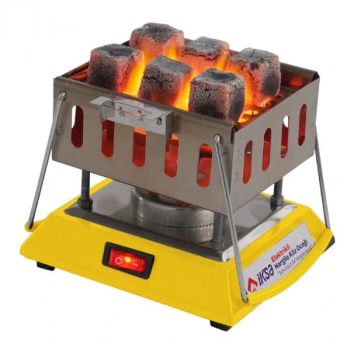 Nevamel Kare Krom Elektrikli Nargile Köz Ocağı