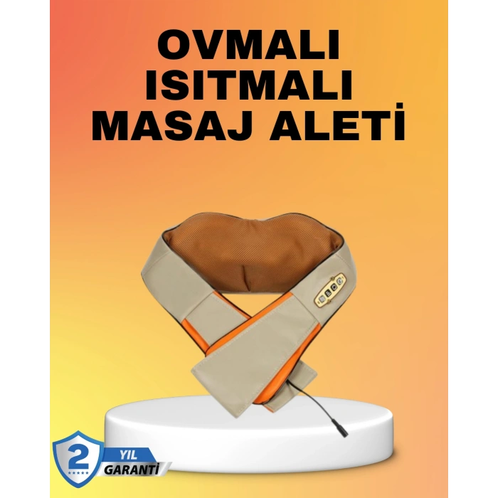 Nevamel® Kas Ağrılarına İyi Gelen Ovmalı Isıtmalı Boyun Omuz Bel Masaj Aleti
