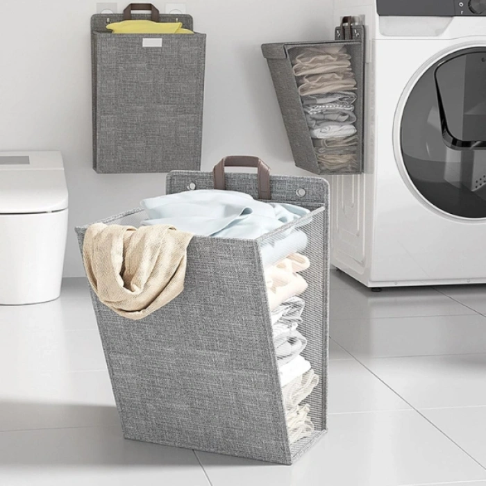 Nevamel® Katlanabilir Asılabilir Kirli Çamaşır Sepeti