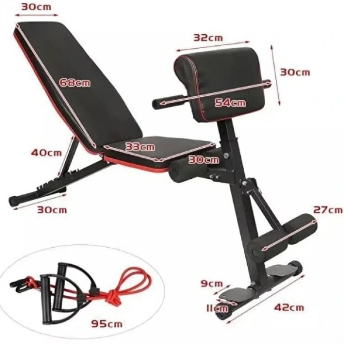 Nevamel Katlanabilir Ayarlanabilir Mekik Ve Ağırlık Sehpası