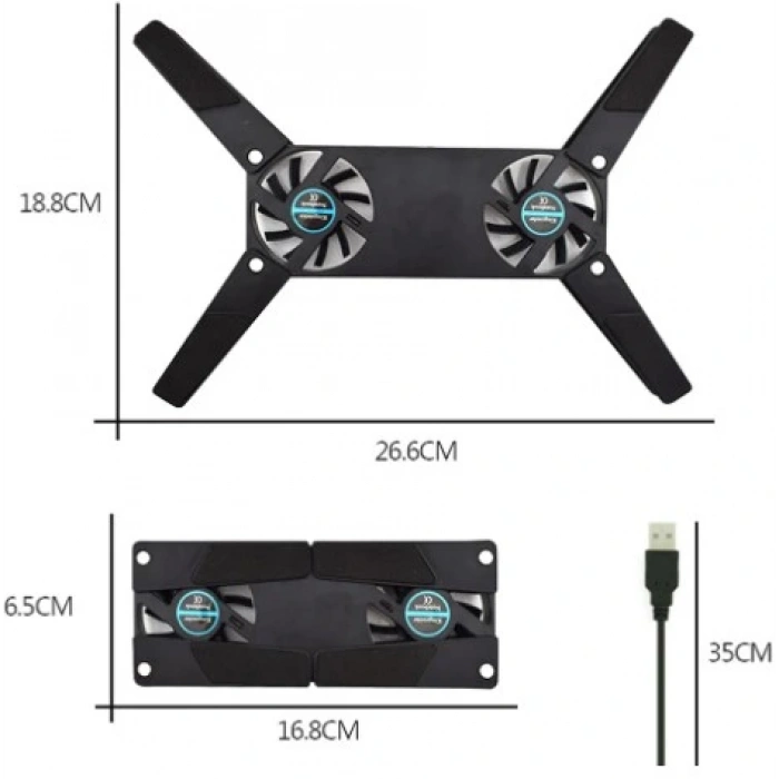 Nevamel Katlanabilir Laptop Soğutucu
