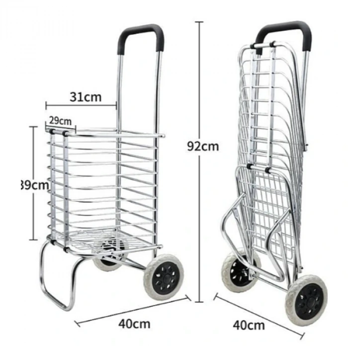 Nevamel Katlanabilir Taşınabilir Alışveriş ve Taşıma  Arabası