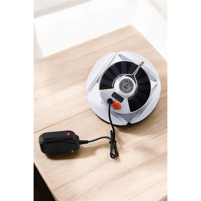 Nevamel Katlanabilir Taşınabilir Kamp Lambası Işıldak Beyaz Işık Güneş Enerjili Solar Aydınlatma