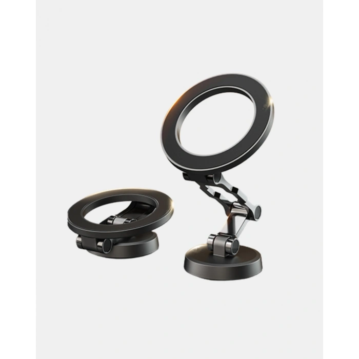 Nevamel Katlanır Manyetik Araç İçi Telefon Tutucu – 360° Dönebilen MagSafe Uyumlu Güçlü Mıknatıslı Tasarım