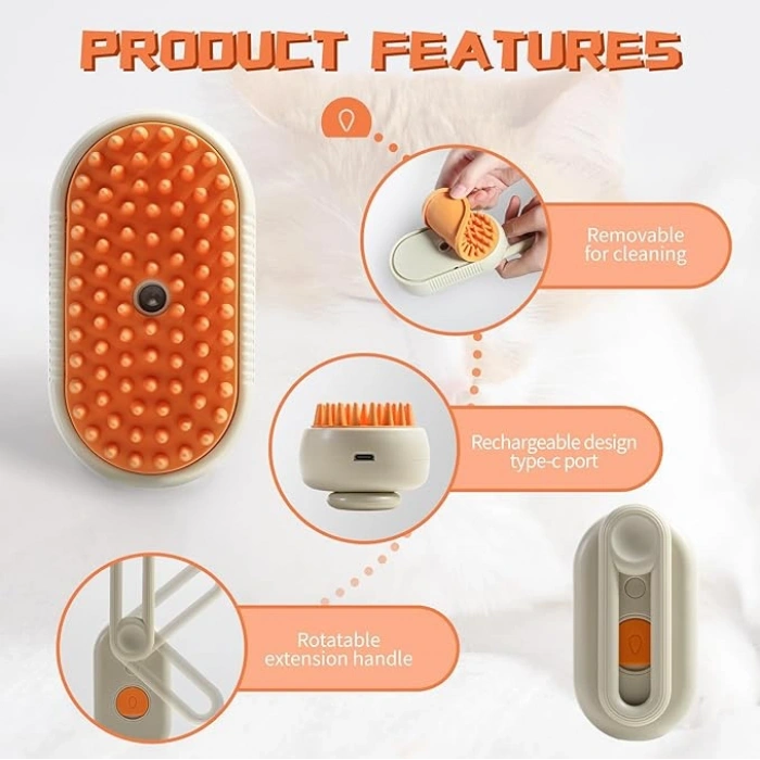 Nevamel Kedi Köpek Buharlı Pet Tarağı