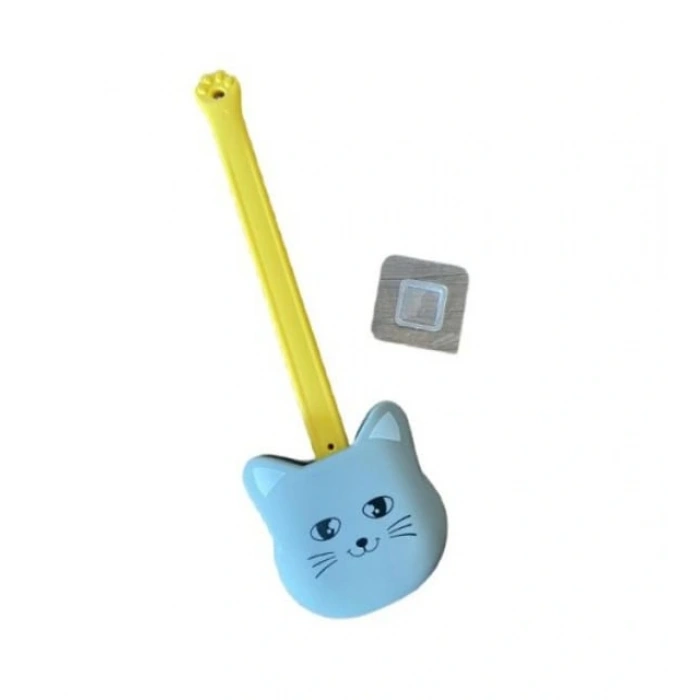 Nevamel Kedi Tasarımlı Ergonomik Tuvalet Fırçası