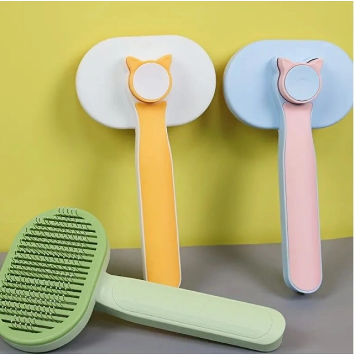 Nevamel Kedi ve Köpekler İçin Kendini Temizleyen Tüy Fırçası