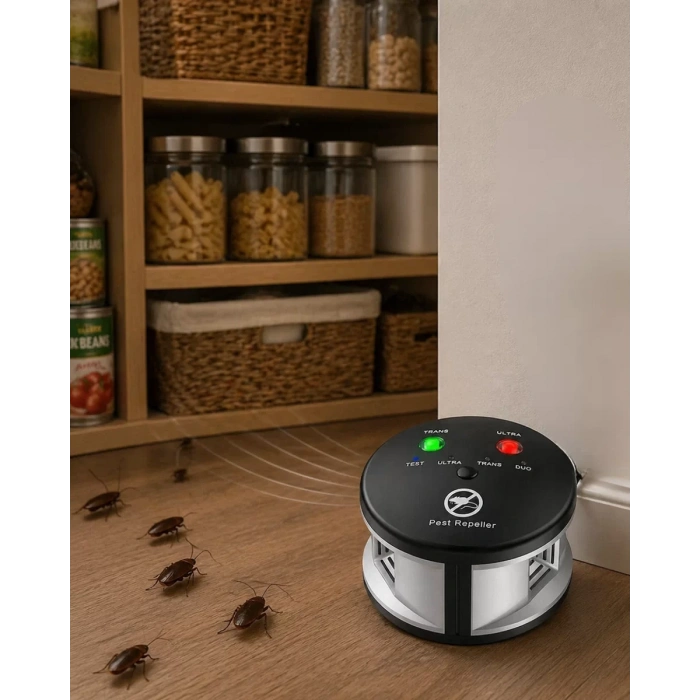 Nevamel® Kemirgen Kovucu Ultrasonik Sesli Fare Sıçan Uzaklaştırıcı Pratik Cihaz