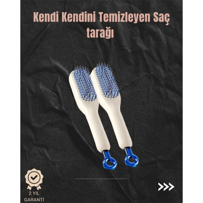 Nevamel® Kendini Temizleyen Hava Yastıklı Saç Tarağı – Düğümsüz Tarama