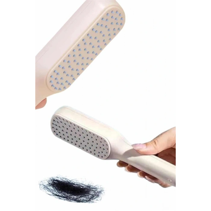 Nevamel® Kendini Temizleyen Tarak Fırça Geri Çekilebilir Evcil Hayvana Uygun Sıkı Dişli