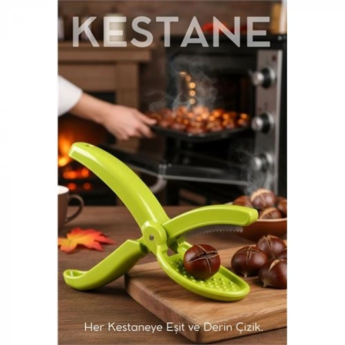 Nevamel® Kestane Çizici -  Zeytin Çizici -  Ergonomik Pratik ve Hijyenik Mutfak Yardımcısı