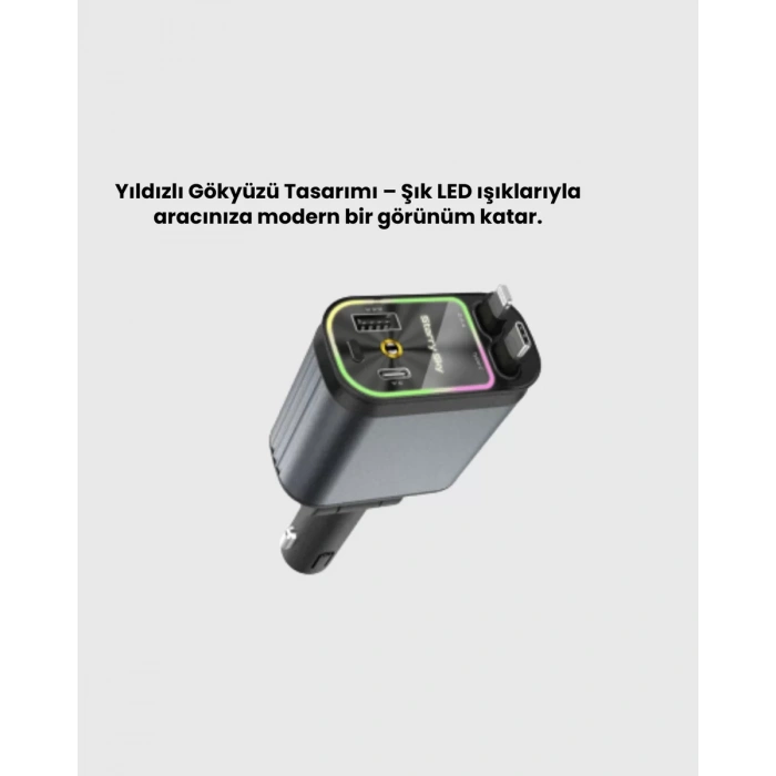 Nevamel® Kia Seat Mazda Mitsubishi Araçlar için Çok Fonksiyonlu Araç Şarj Adaptörü Yeni Nesil