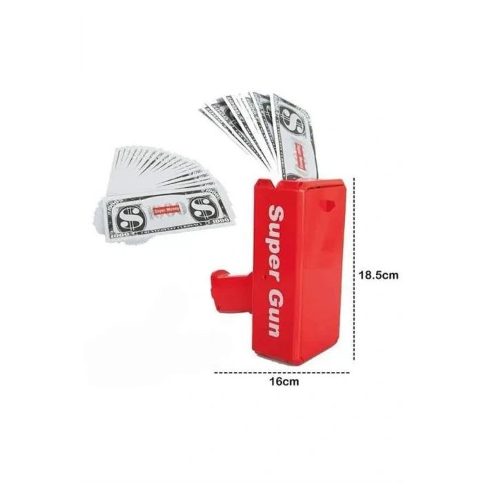 Nevamel® Kırmızı Çocuklara Özel Para Fırlatma Makinesi Para Saçma Tabancası