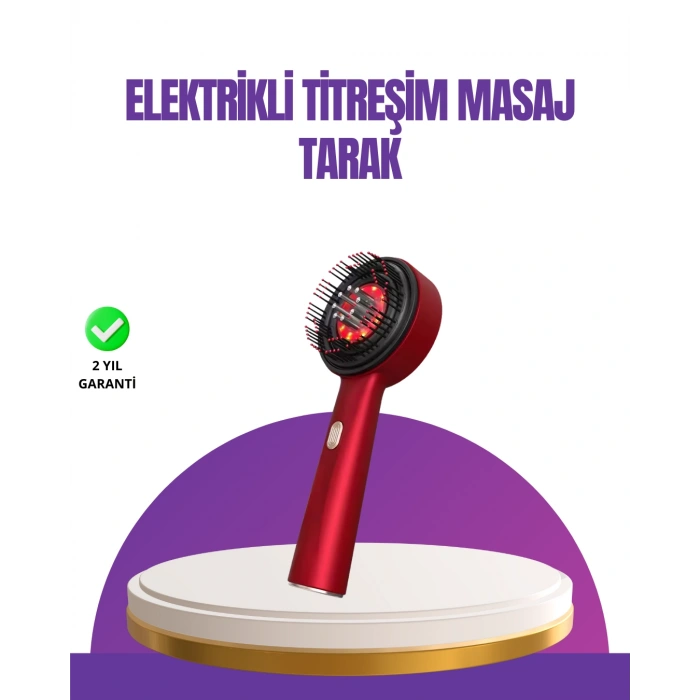 Nevamel® Kırmızı LED Işıklı Saç Derisi Masaj Aleti