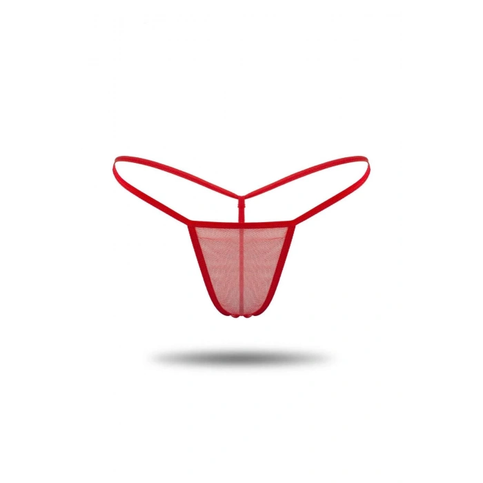 Nevamel® Kırmızı Tül Tanga TM1115