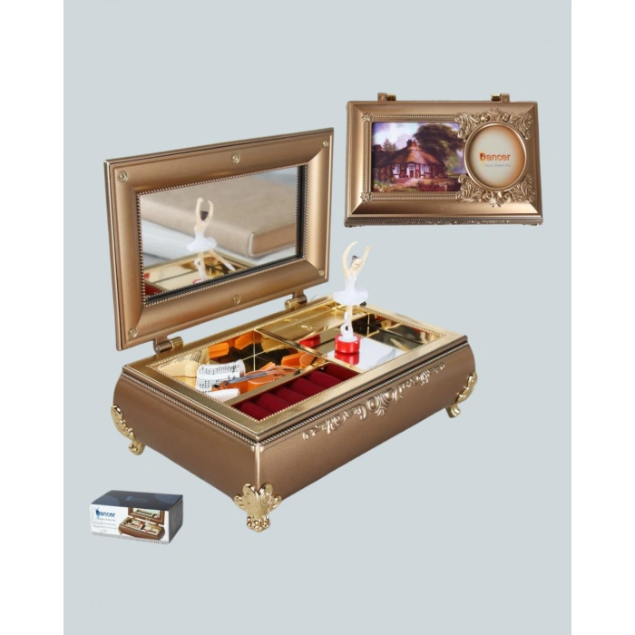 Nevamel® Kız Çocuk Oyuncak Piyano Görünümlü Balerinli Müzik Kutusu